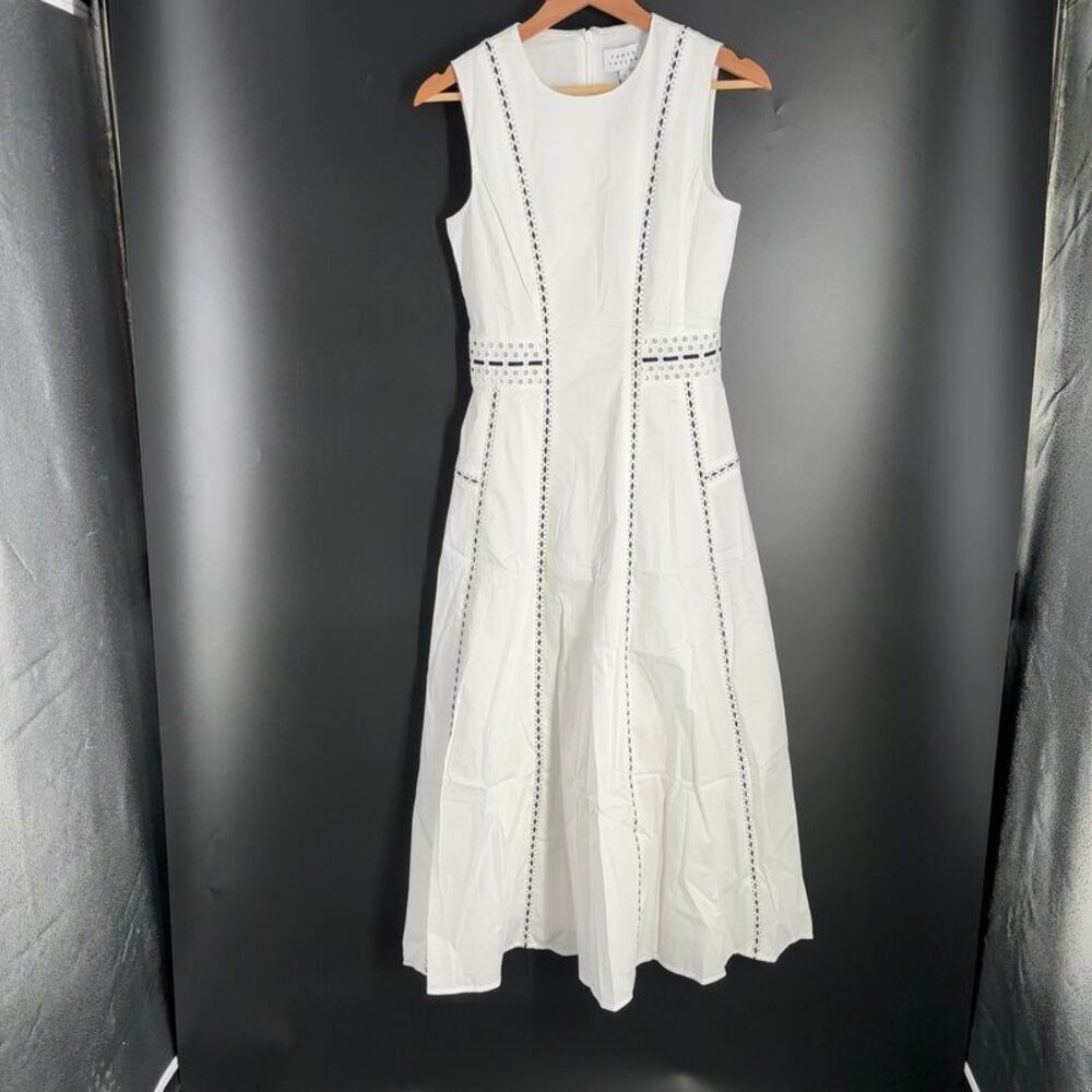 Tanya Taylor Sloane Dress in White/Black